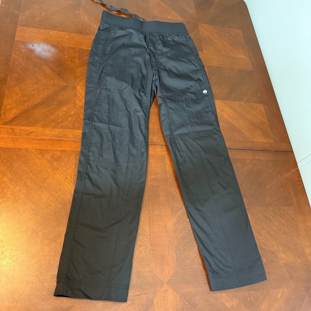 Chef Works Womens XS‎ Black Pull-On Work Pants Drawstring Waist Pockets